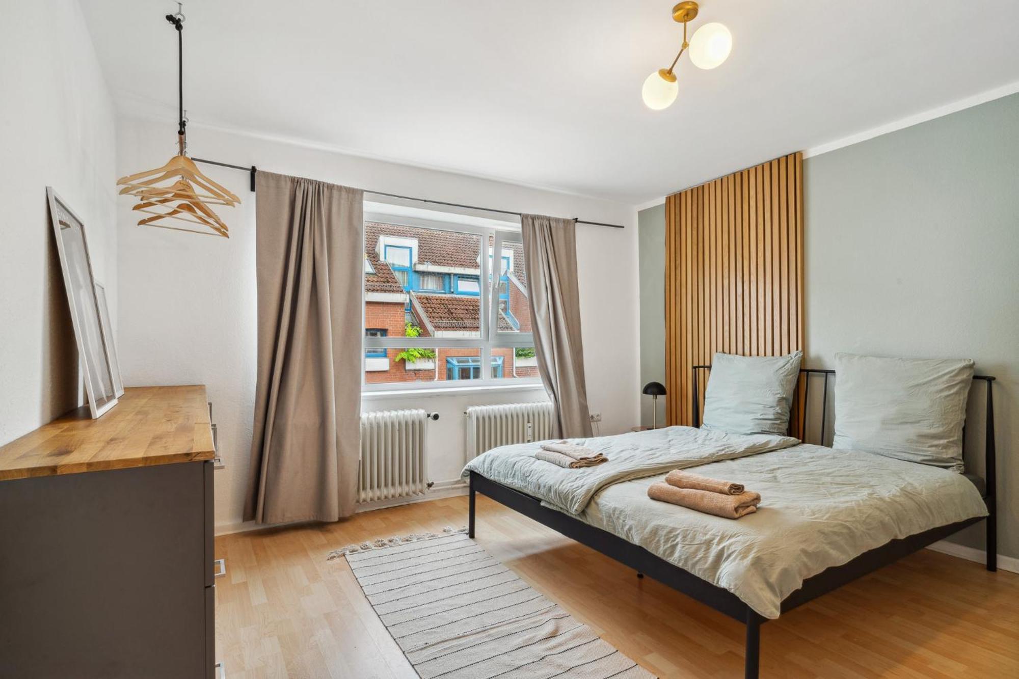 Zentrale Wohnung 3 Zimmer 24H Check In 킬 외부 사진
