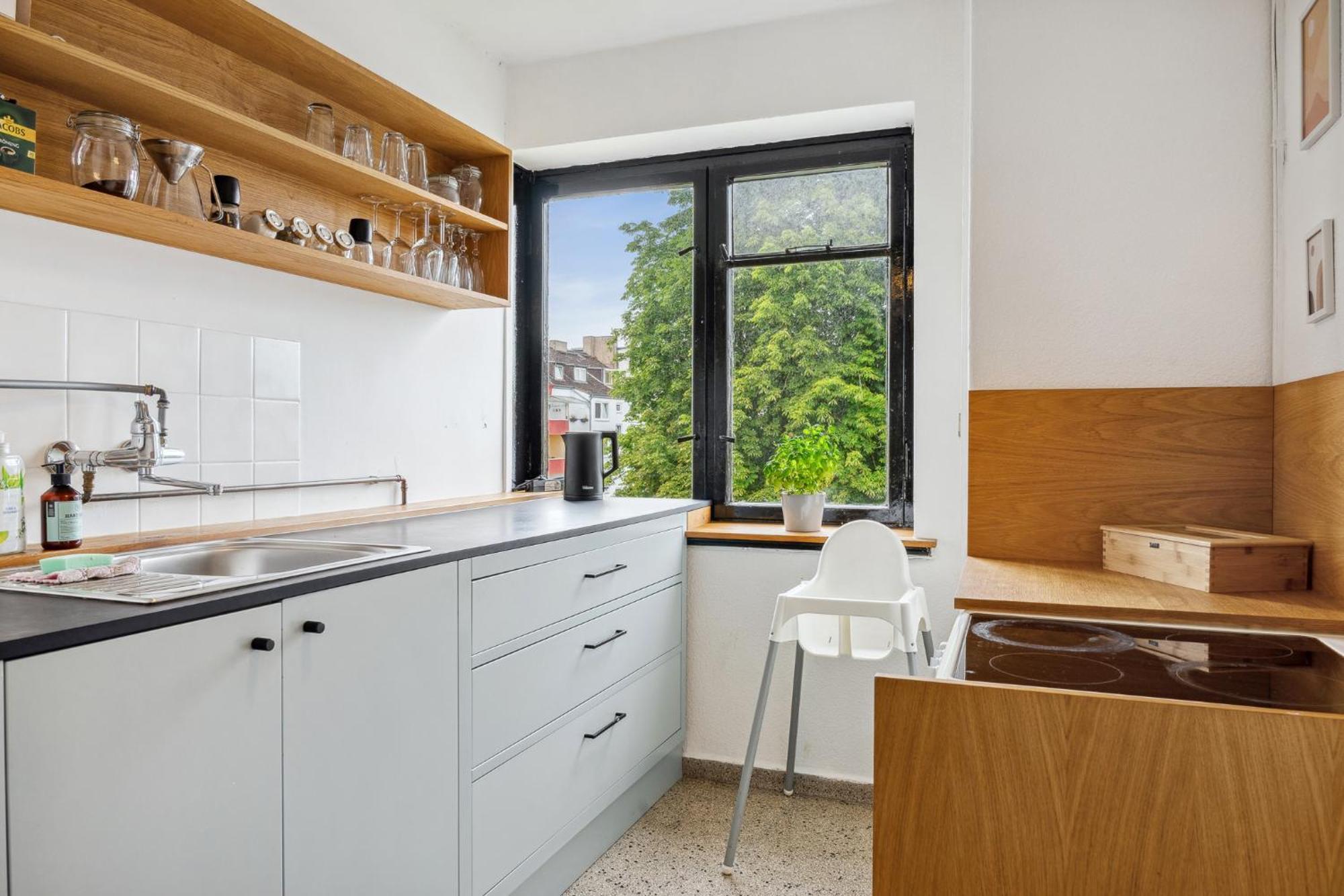 Zentrale Wohnung 3 Zimmer 24H Check In 킬 외부 사진